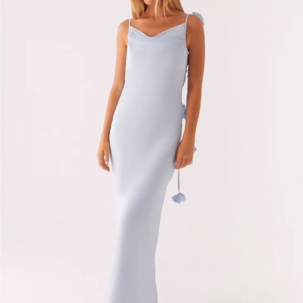 Peppermayo Sky Blue Backless Dress - Picture 4 of 4